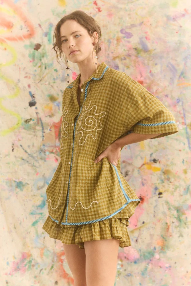 Kinga Csilla - Hulia Check Token Shirt