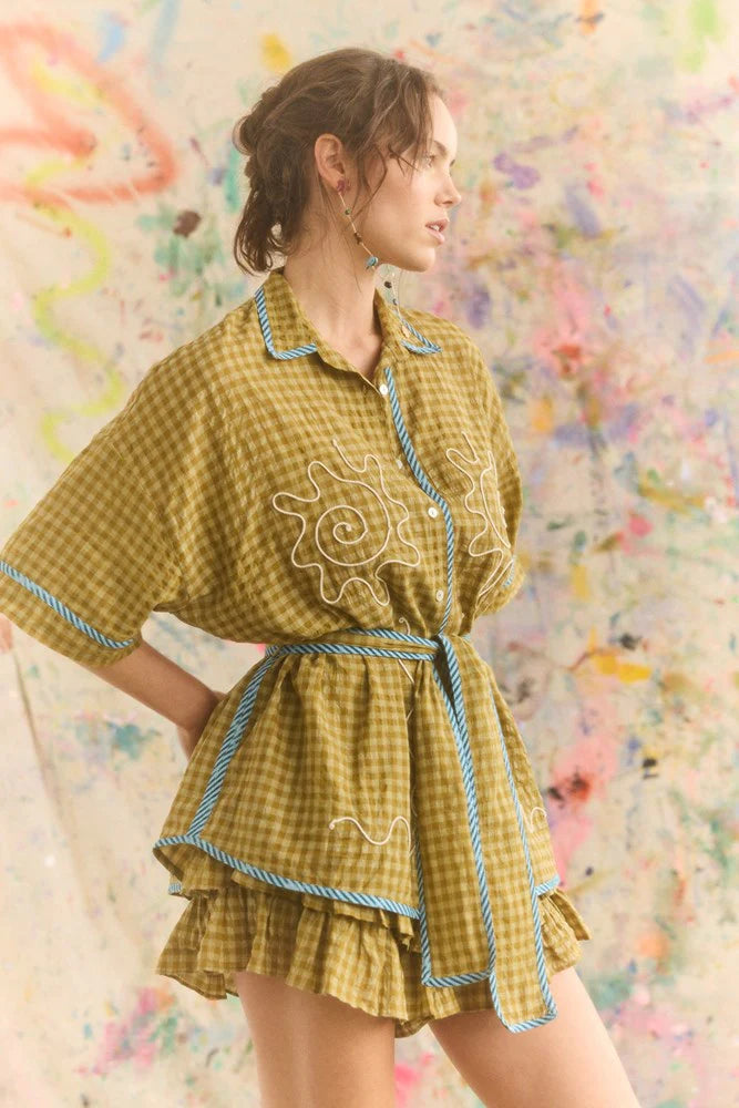 Kinga Csilla - Hulia Check Token Shirt