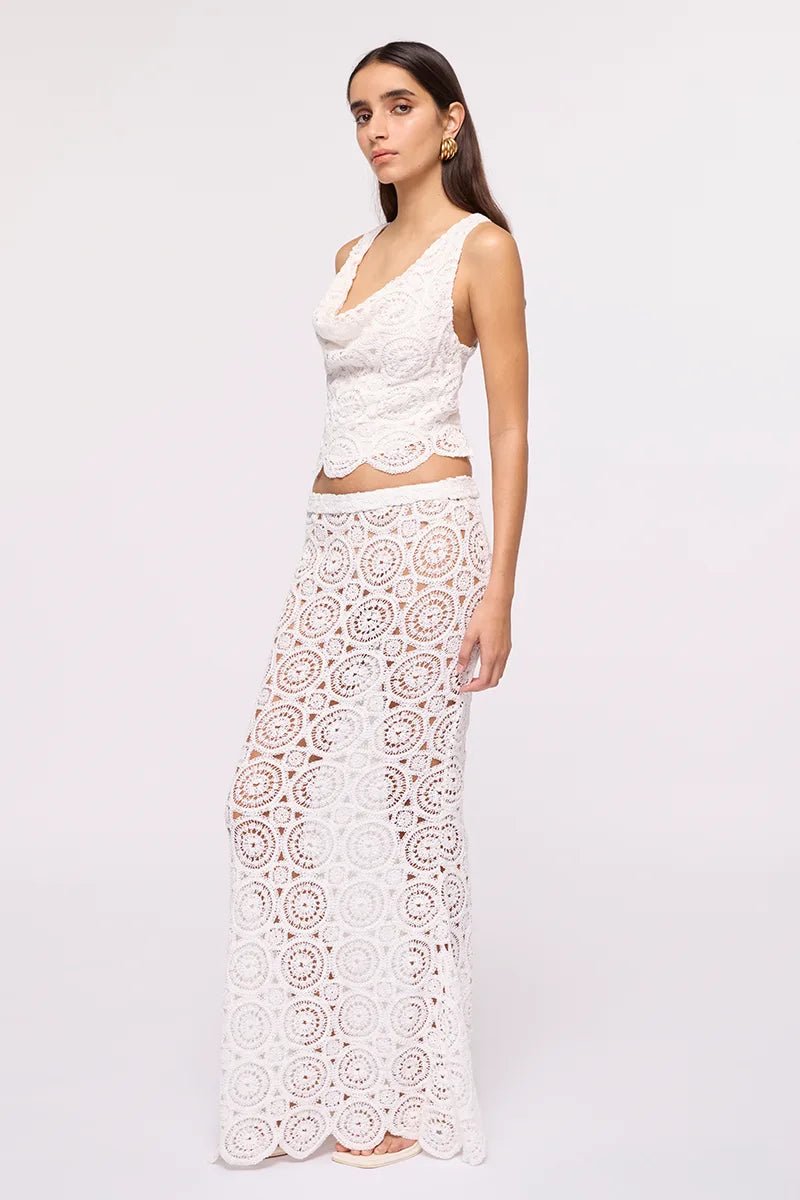 Suboo - Heather Maxi Skirt in Ivory
