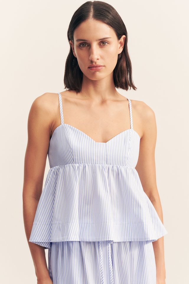 Shona Joy - Saunders Top in Marine Stripe