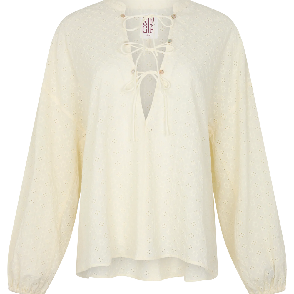 
                      
                        Kinga Csilla - Kaya Anglaise Alba Blouse
                      
                    