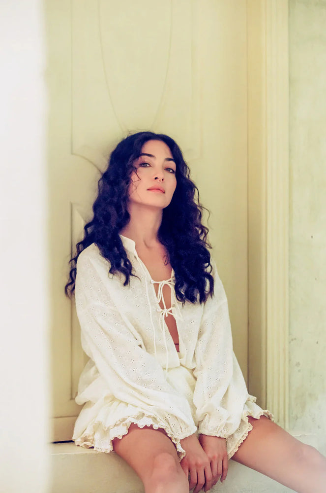 
                      
                        Kinga Csilla - Kaya Anglaise Alba Blouse
                      
                    