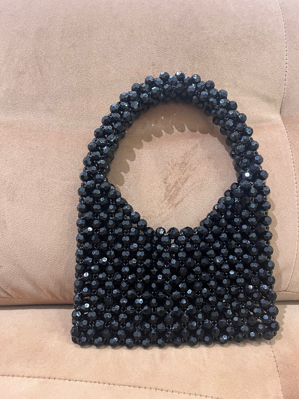 We Are Emte -  Etta Beaded Bag in Ink