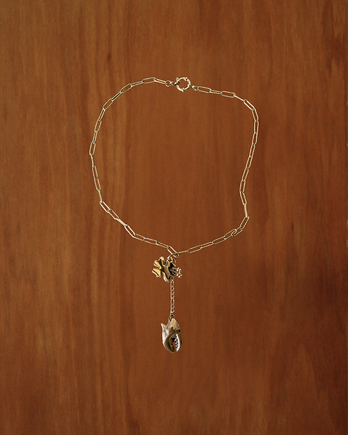 Margaux Lee - Blue Lagoon Necklace in Gold