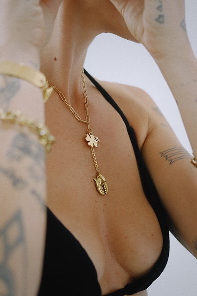 Margaux Lee - Blue Lagoon Necklace in Gold