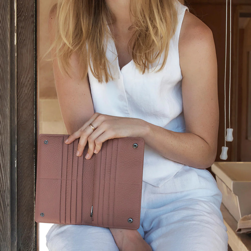 Status Anxiety - Living Proof Wallet in Dusty Rose