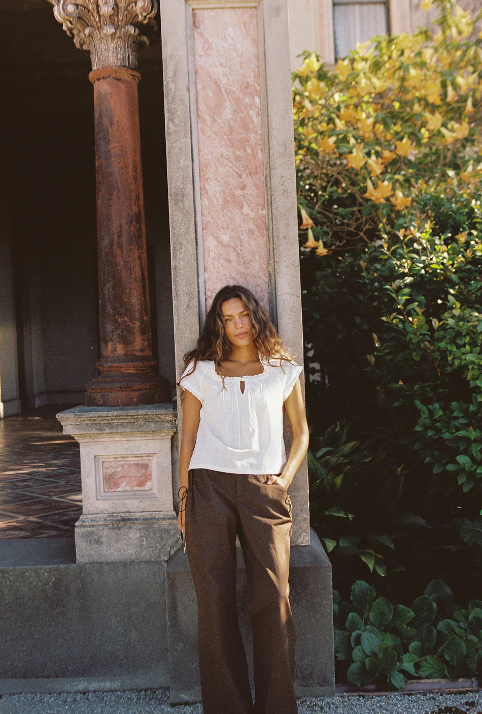 JUNI - Macie Pant in Cocoa (Tall)