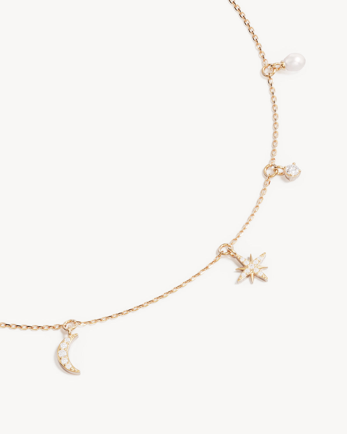By Charlotte - Celestial Skies Charm Choker in Gold