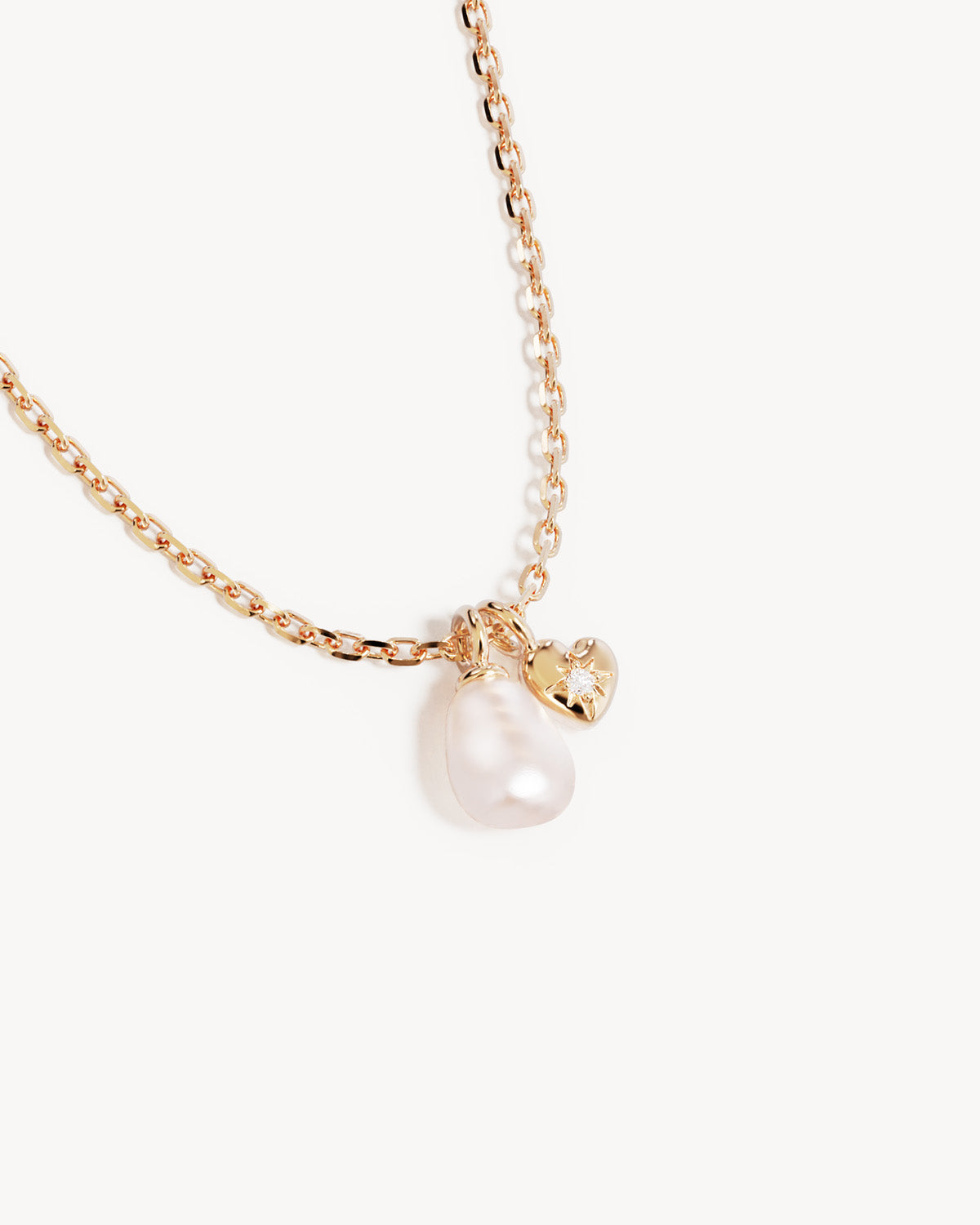 By Charlotte - Under The Moonlight Pearl Necklace in Gold