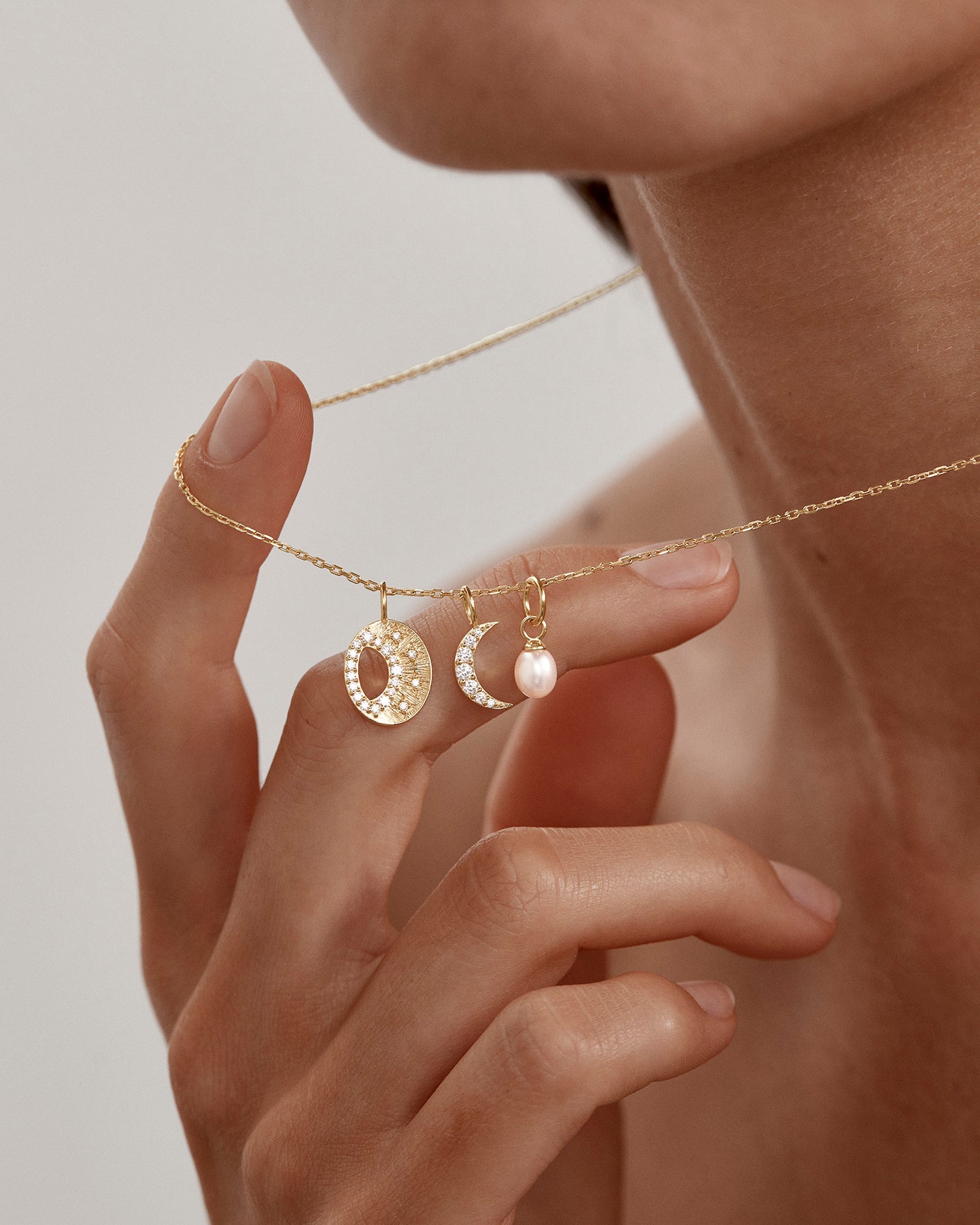 By Charlotte - Celestial Skies Necklace in Gold