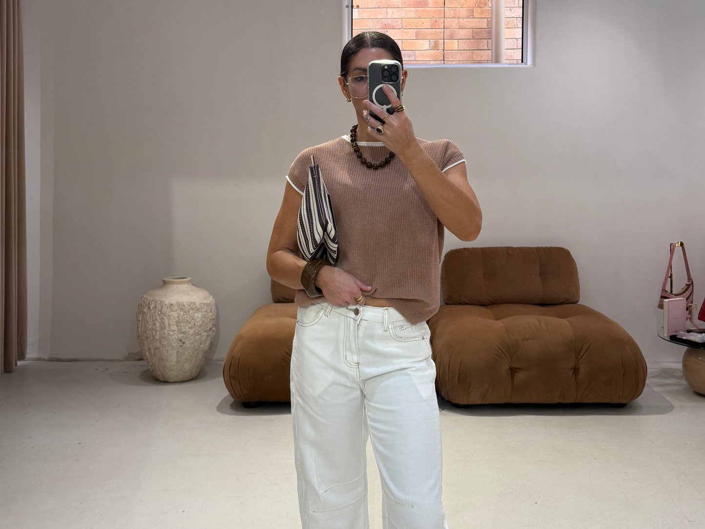 Mutig Fashion - Mocha Knit Vest