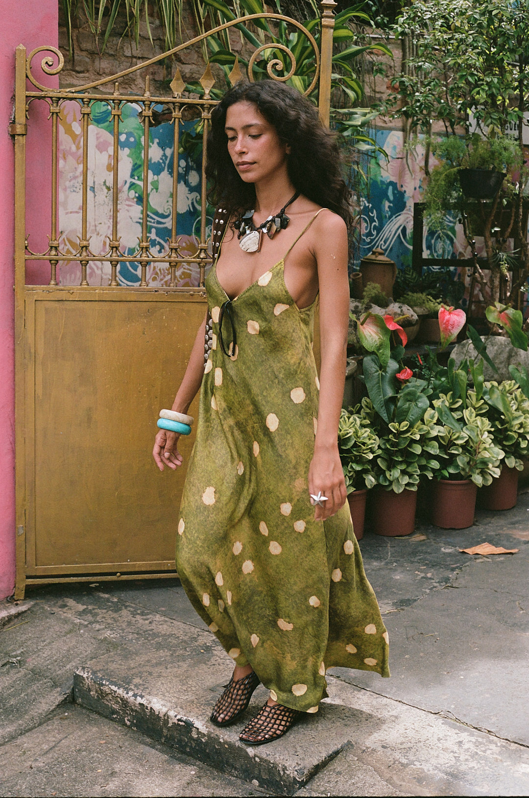 Kinga Csilla - LA Olivia Spot Sia Dress