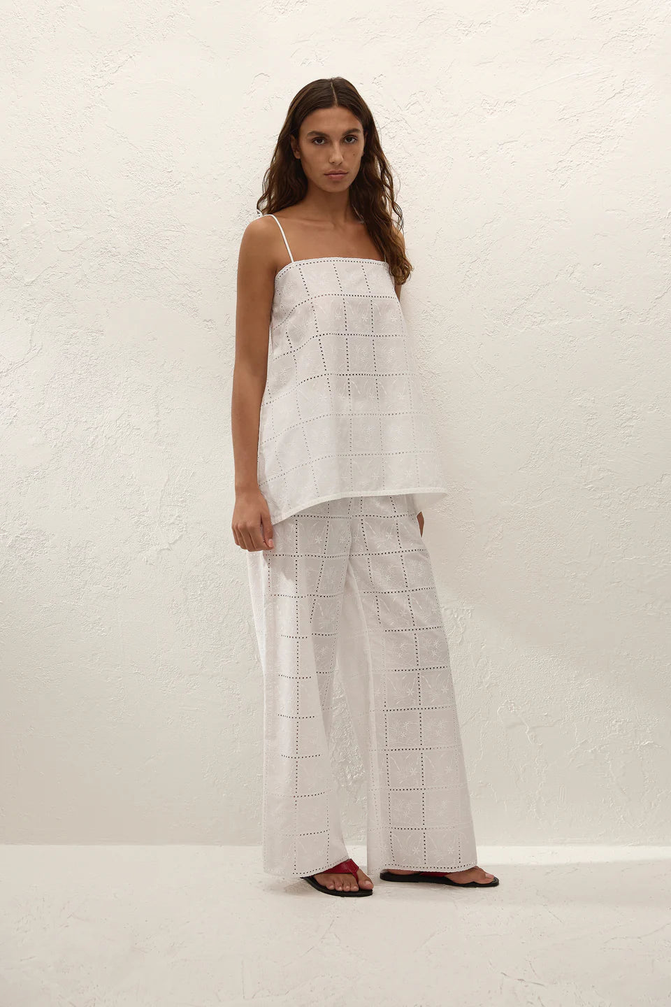 Faithfull The Brand - Mora Pant - Handkerchief Broderie White