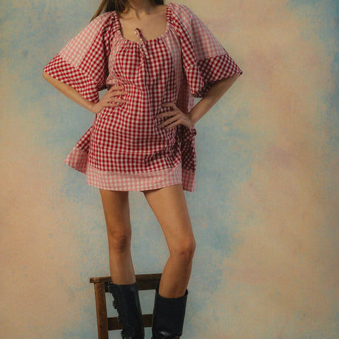 Ciao Ciao Vacation - Bloom Check Dress