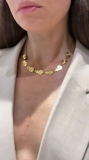 We Are Emte- Spiral Necklace in Gold