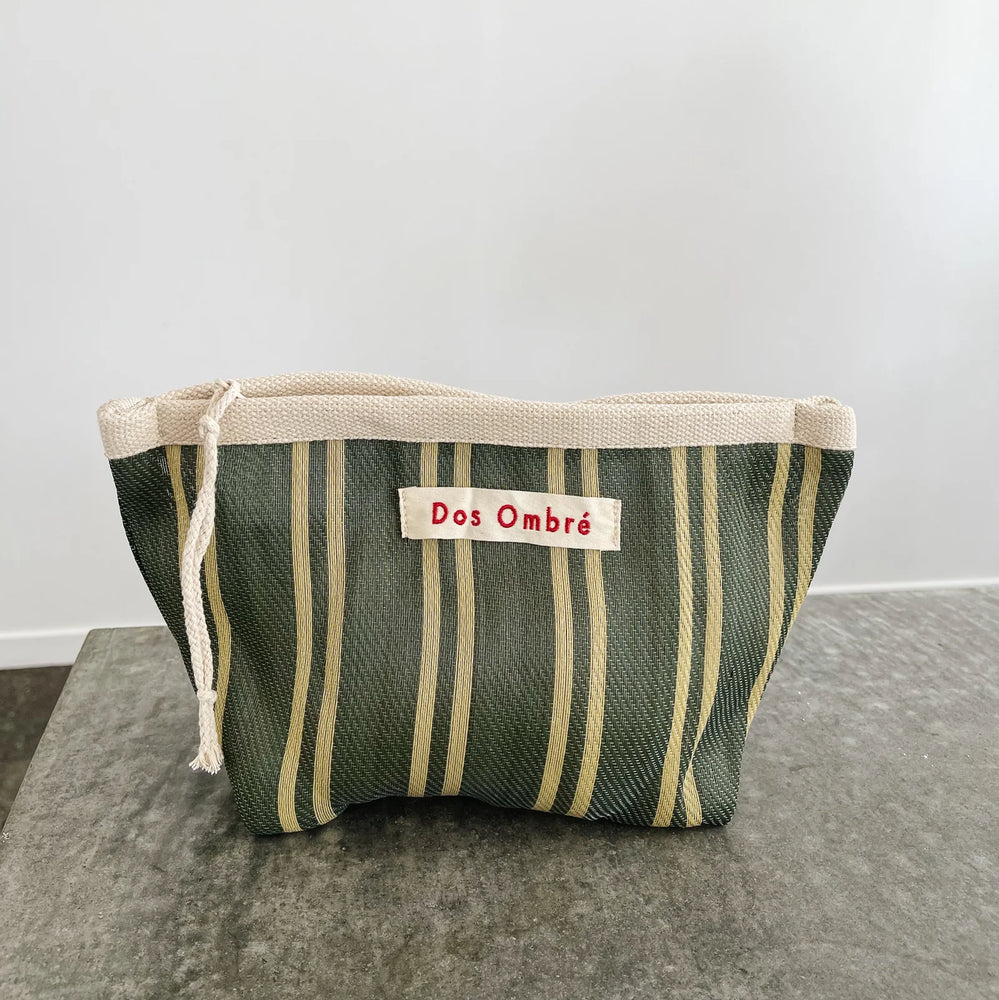 
            
                Load image into Gallery viewer, Dos Ombré - Bengali Clutch | Khaki Stripe
            
        