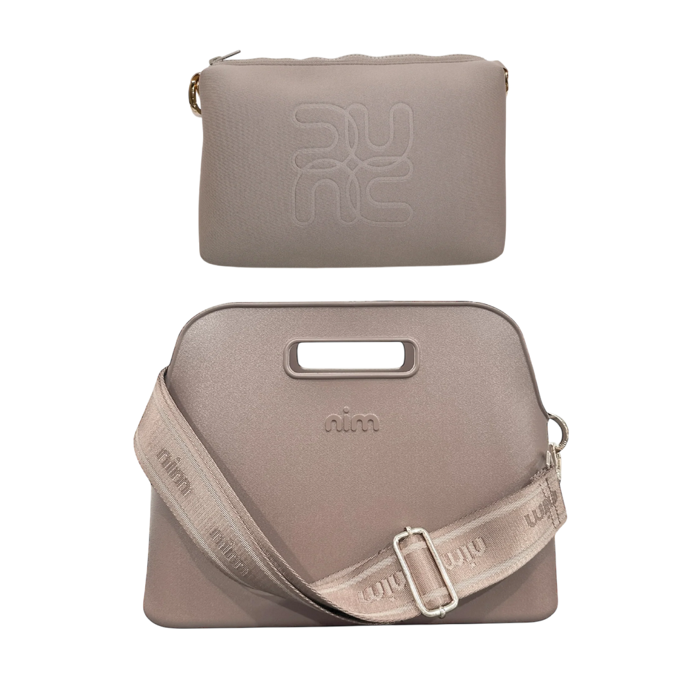 NIM The Label - BB Tote Set in Taupe