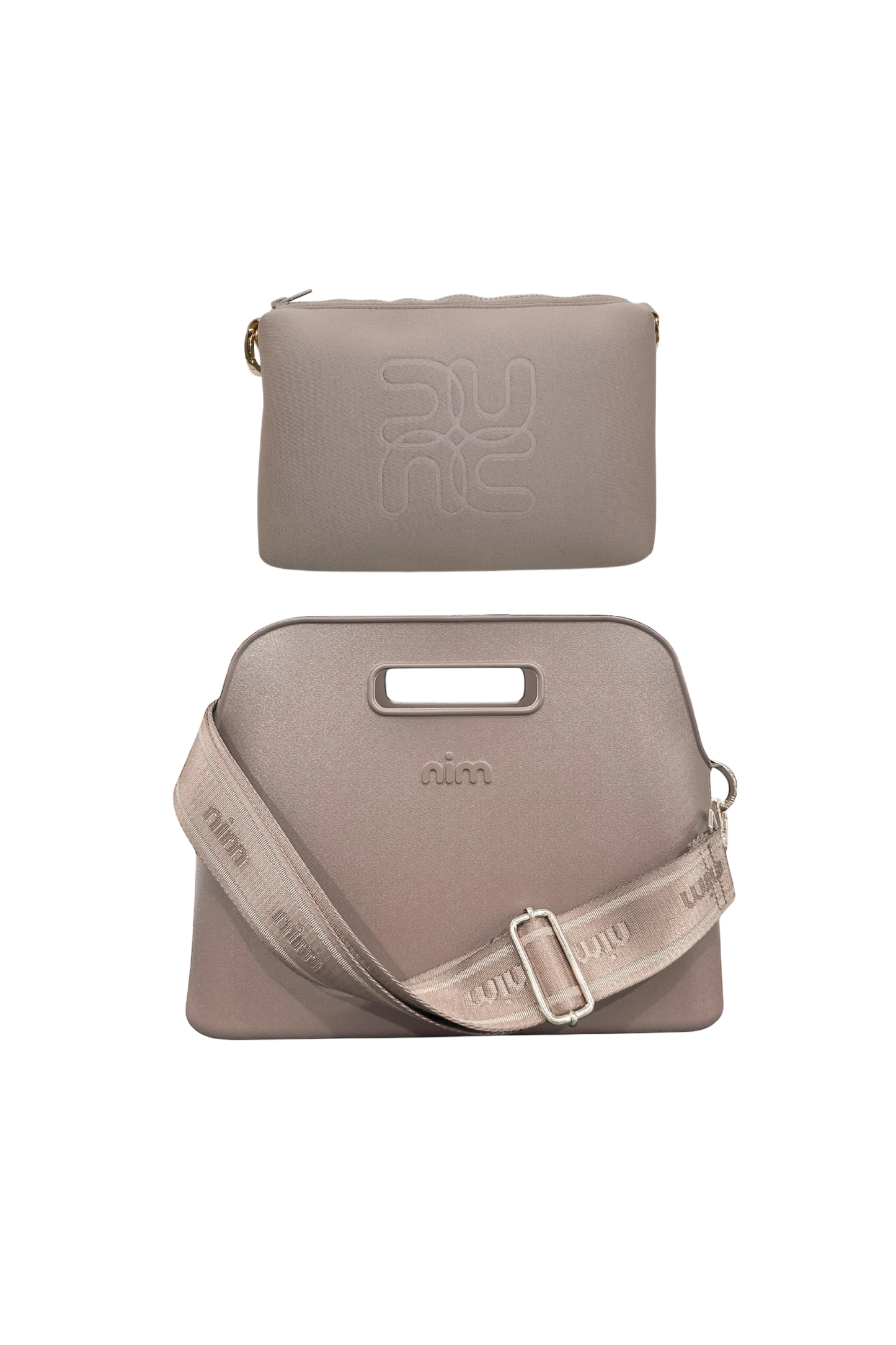 NIM The Label - BB Tote Set in Taupe