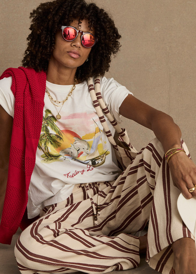 The Upside - Feeling Lucky Jodhi Tee in Creme