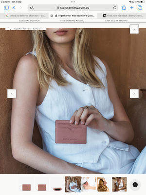 Status Anxiety - Together For Now Wallet in Dusty Rose