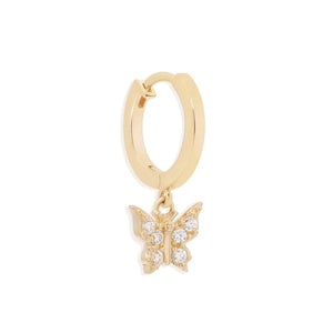 By Charlotte - 14K Solid Gold Fly With Me Hoops