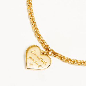 By Charlotte  - Connect With Your Heart Bracelet in Gold