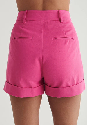 MOS The Label - Thalia Shorts in Cerise