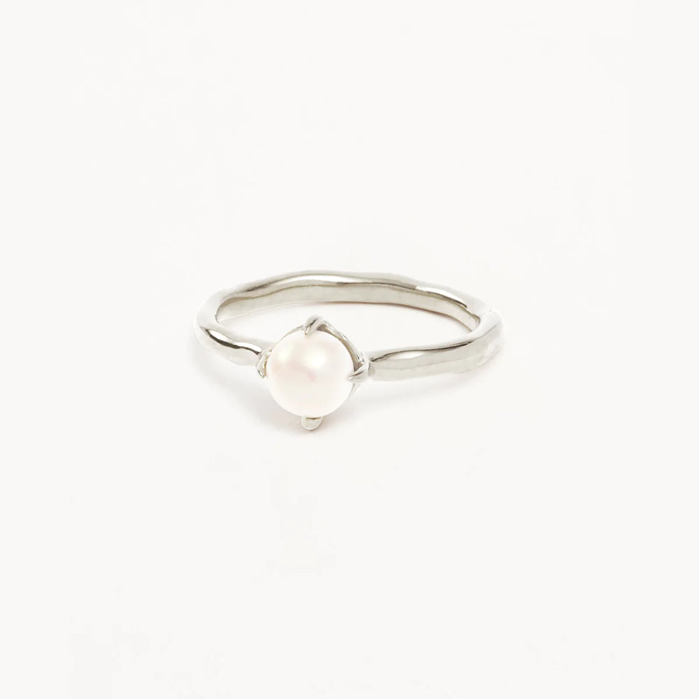 By Charlotte - Endless Grace Pearl Ring in Silver