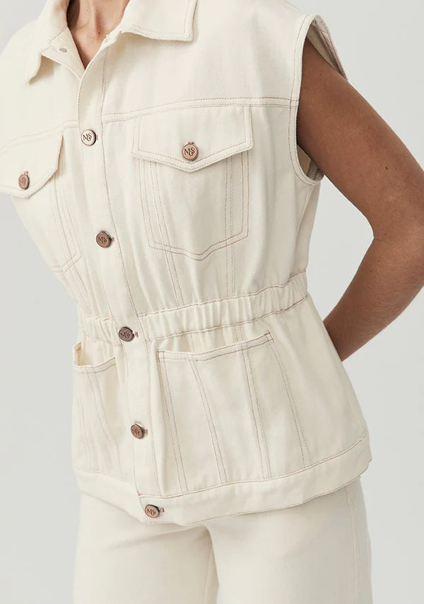 
            
                Load image into Gallery viewer, MOS The Label - Lucia Denim Vest
            
        