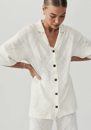 MOS The Label - Lana Shirt in Ivory