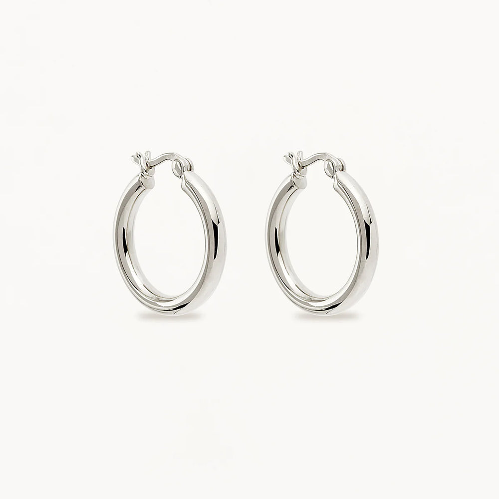 By Charlotte - Large Sunrise Hoops in Silver