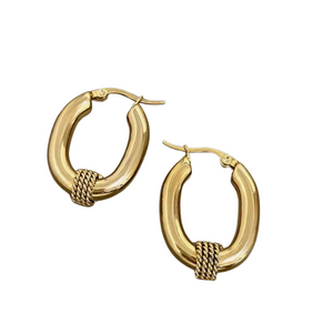 We Are Emte- Ace Hoops in Gold