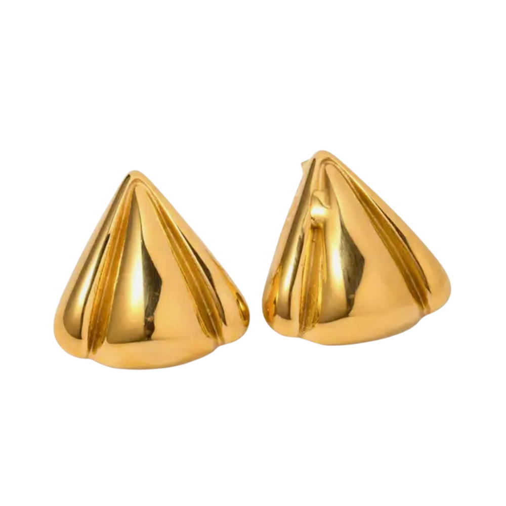 We Are Emte- Fan Earrings in Gold