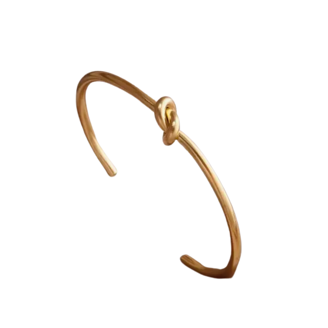 We Are Emte - Tie The Knot Cuff in Gold