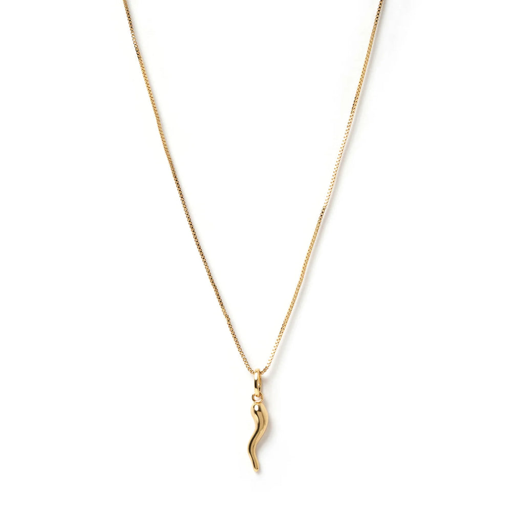 Arms of Eve - Gold Cornicello Chili Charm Necklace