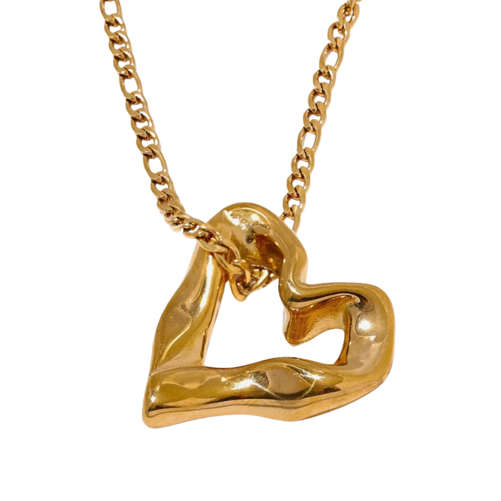 We Are Emte- Heart Strong Necklace in Gold