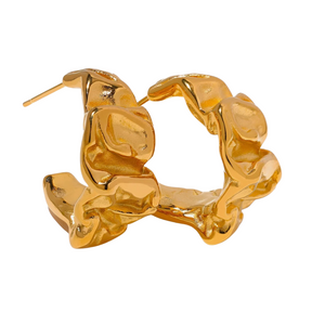 We Are Emte- Fifi Hoops in Gold