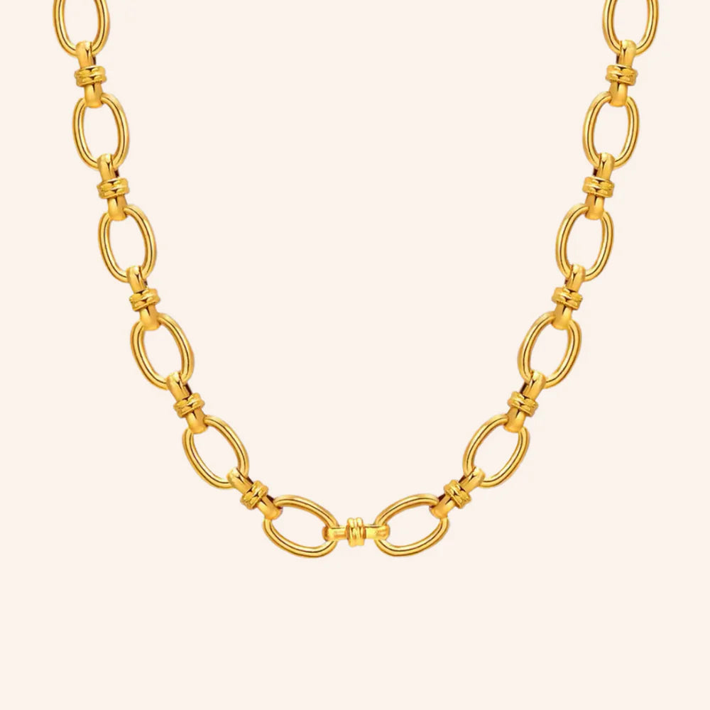 We Are Emte - Tusk Chain Necklace in 18k Gold Plated