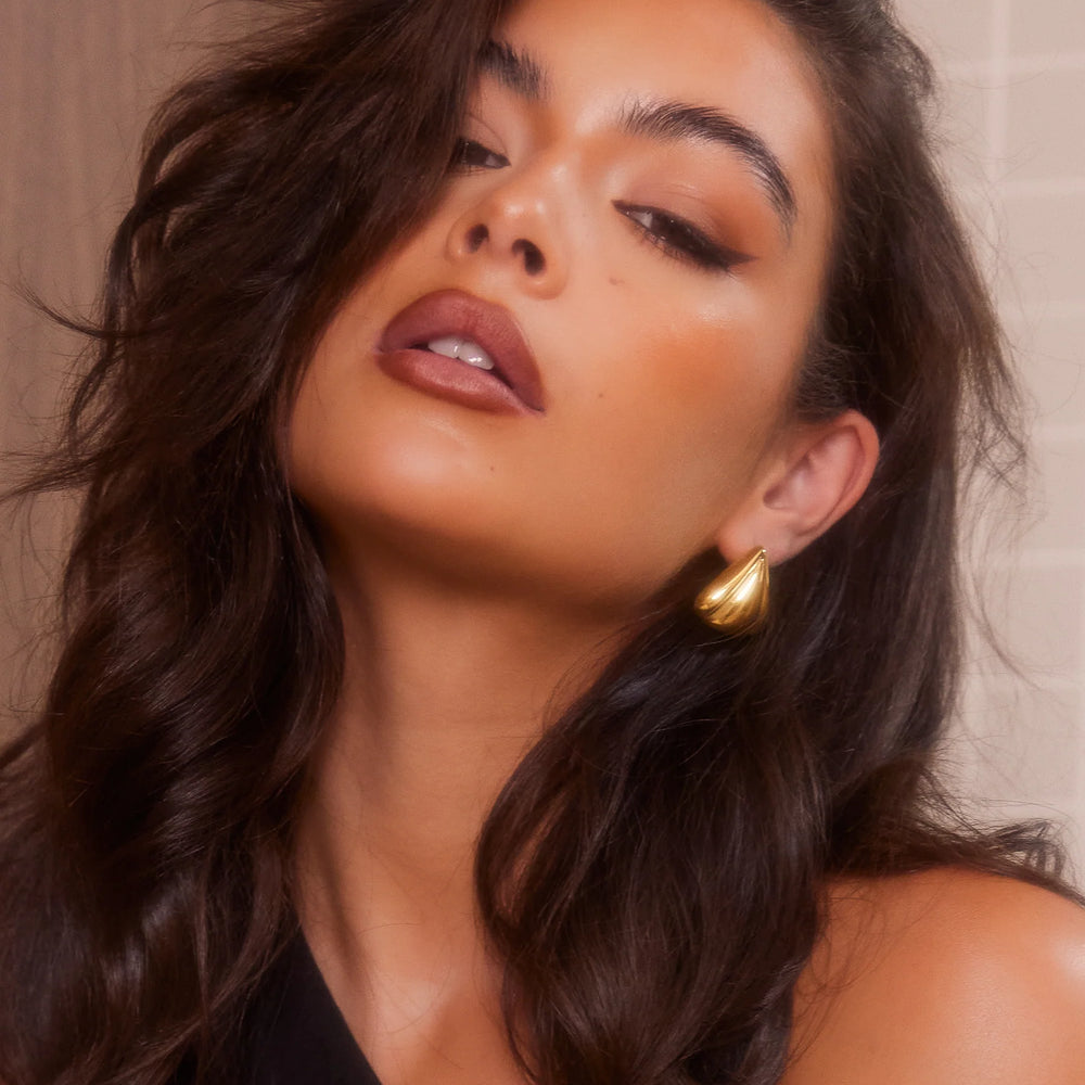 We Are Emte- Fan Earrings in Gold