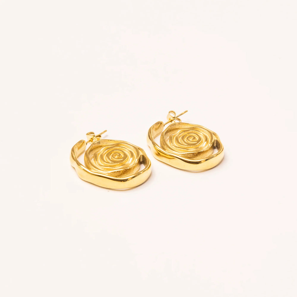 We Are Emte- Rose Hoops in Gold