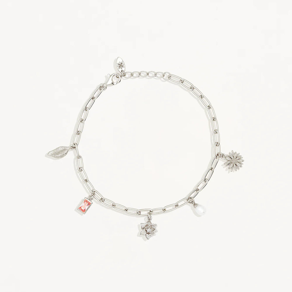 By Charlotte  - Bloom With Grace Bracelet in Silver