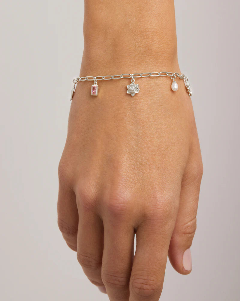 By Charlotte  - Bloom With Grace Bracelet in Silver