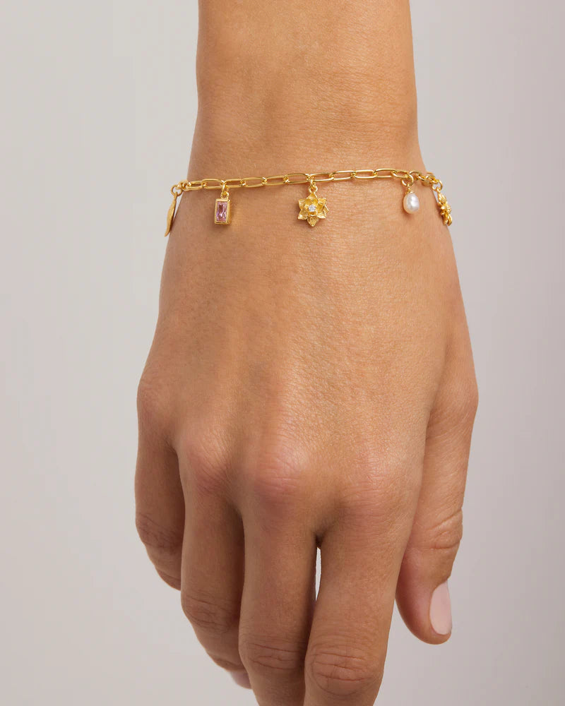 By Charlotte  - Bloom With Grace Bracelet in Gold