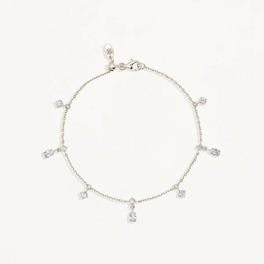 By Charlotte  - No Rain, No Flowers Bracelet in Silver