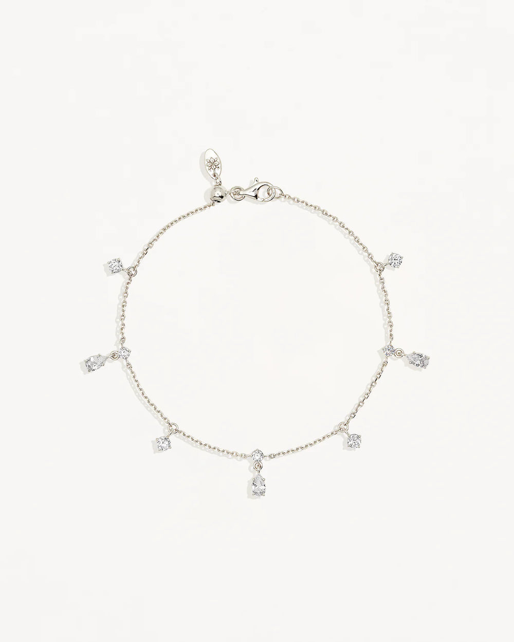 By Charlotte  - No Rain, No Flowers Bracelet in Silver