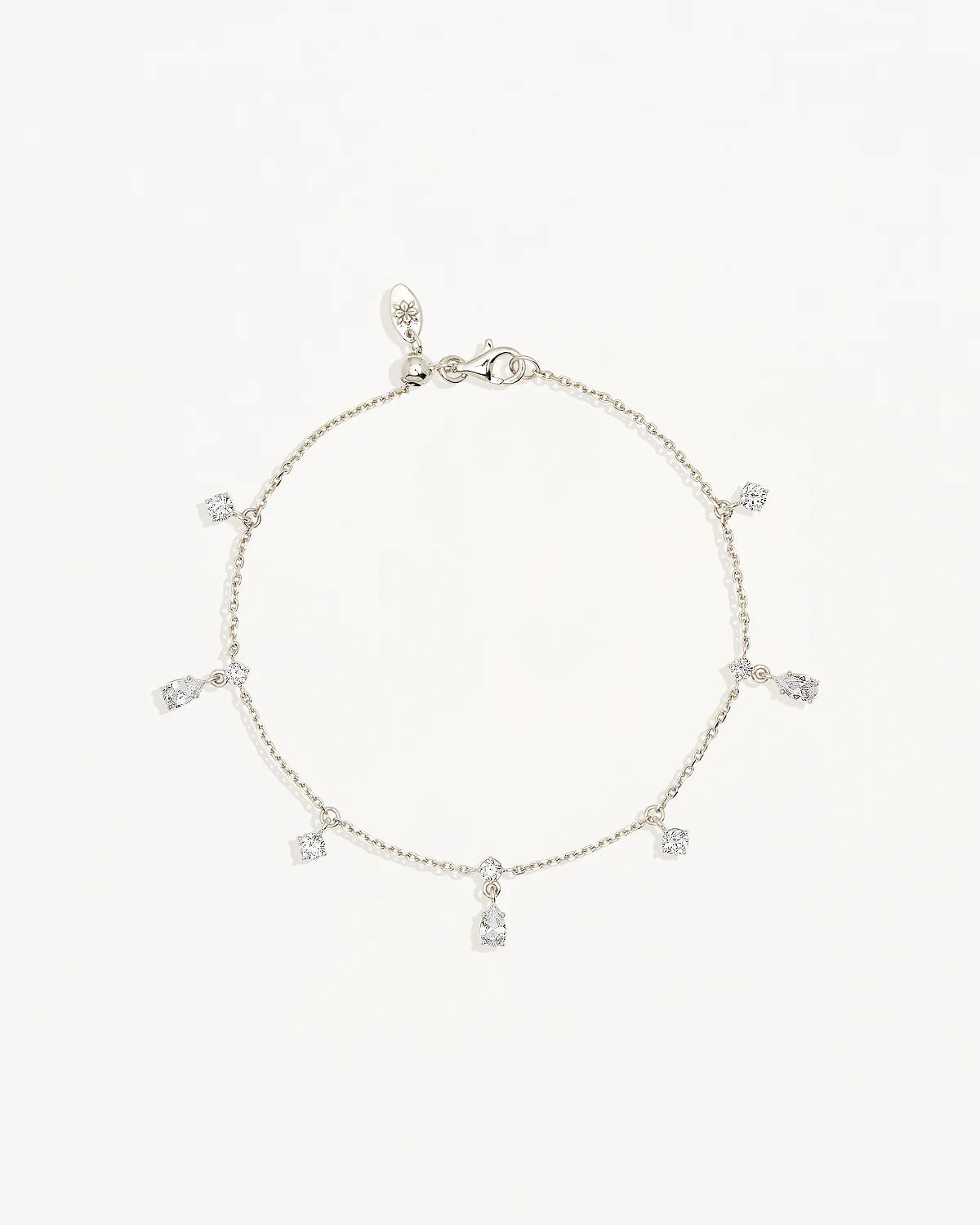 By Charlotte  - No Rain, No Flowers Bracelet in Silver