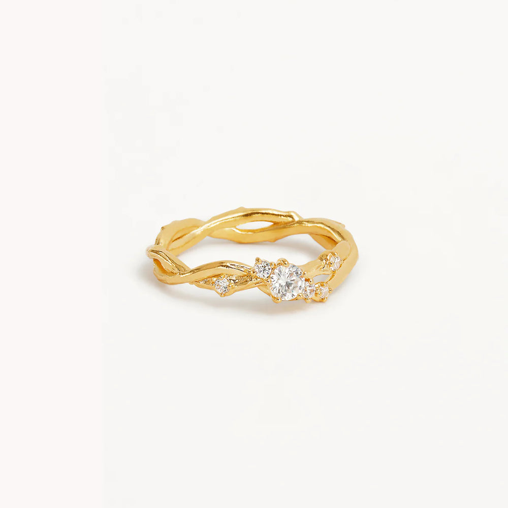 By Charlotte - No Rain, No Flowers Ring in Gold