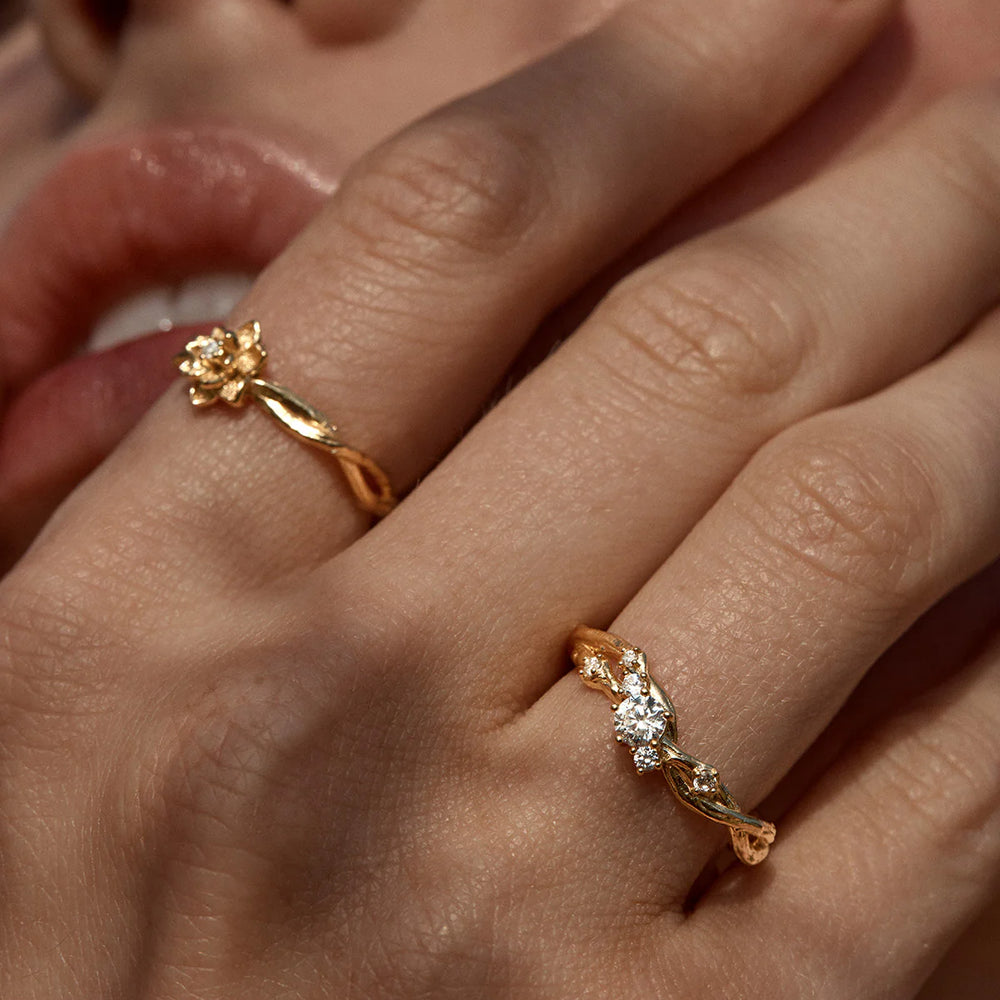 
                      
                        By Charlotte - No Rain, No Flowers Ring in Gold
                      
                    