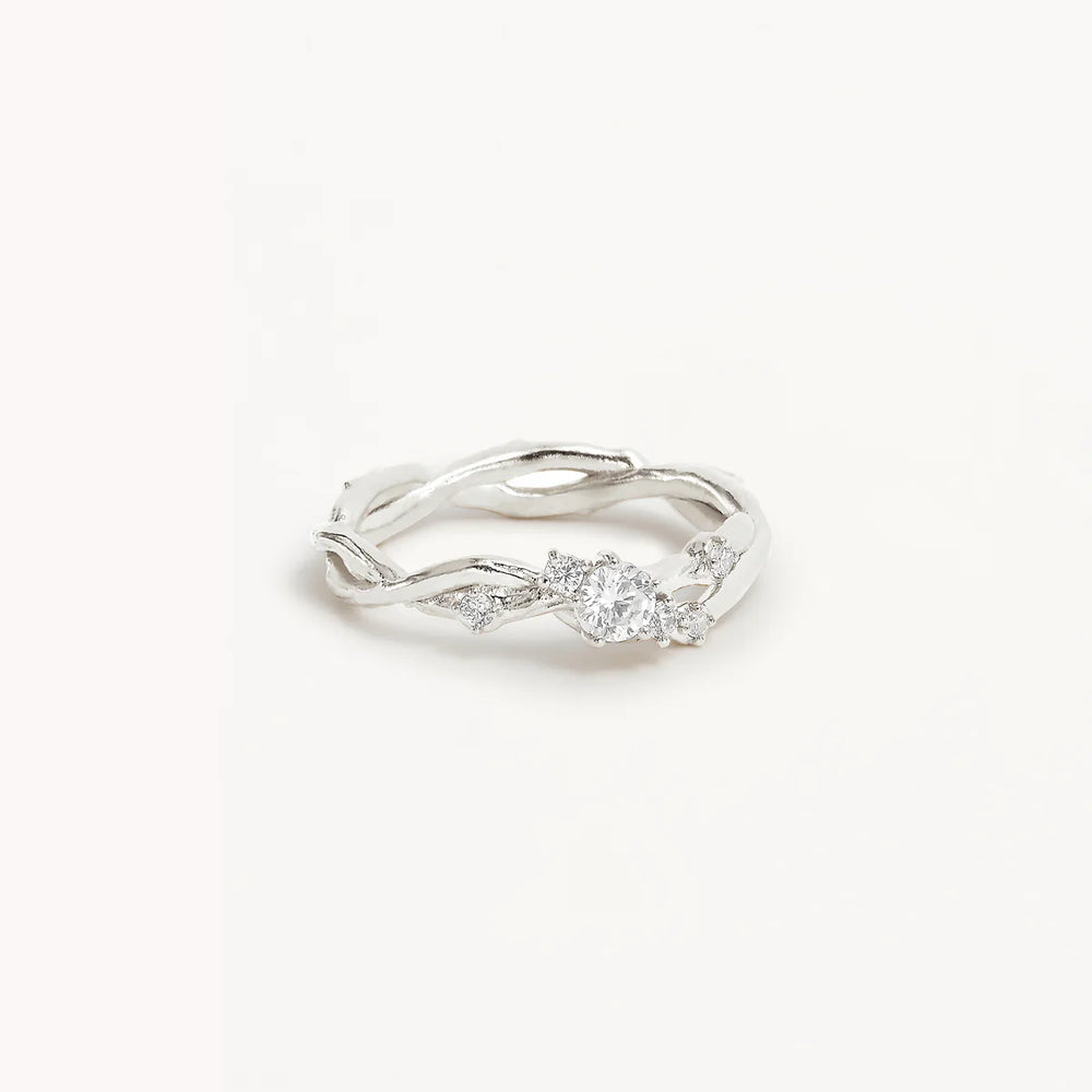 By Charlotte - No Rain, No Flowers Ring in Silver