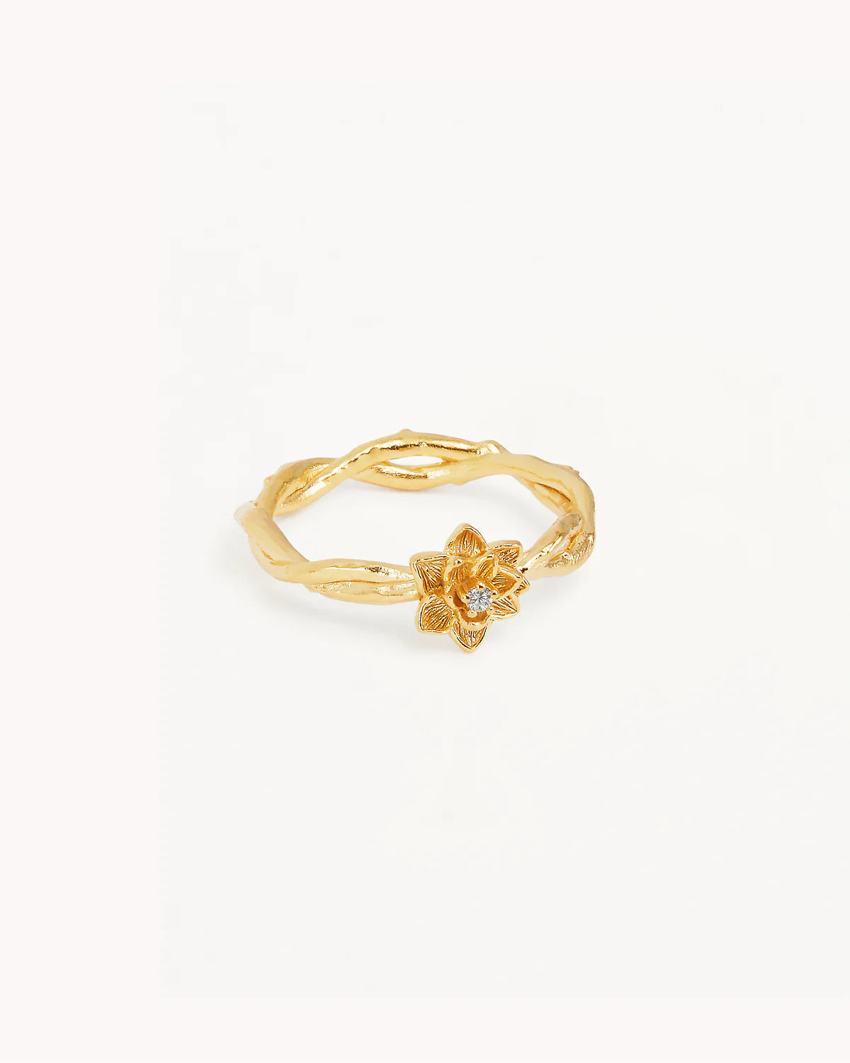 By Charlotte - Bloom Within Lotus Ring in Gold